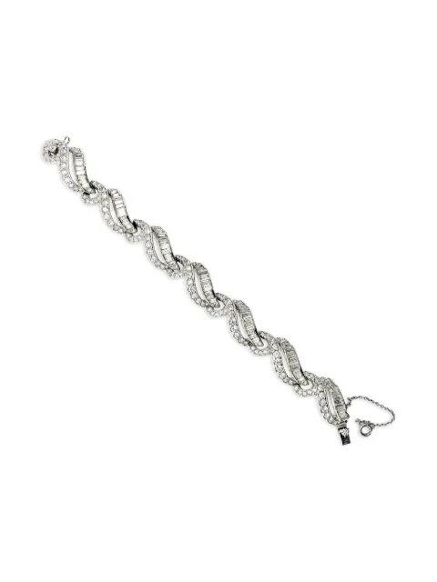 Jennifer Gibson Jewellery 1950s Maer crystal-embellished bracelet