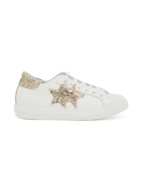 2 Star Kids glitter-star sneakers