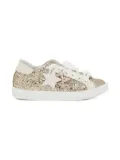 2 Star Kids star-patch glitter sneakers - Gold