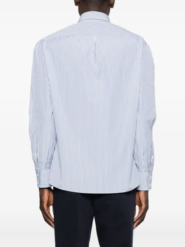 Brunello Cucinelli ストライプ シャツ | ブルー | FARFETCH JP