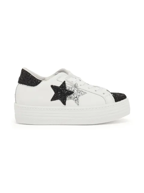 2 Star Kids glitter-star sneakers