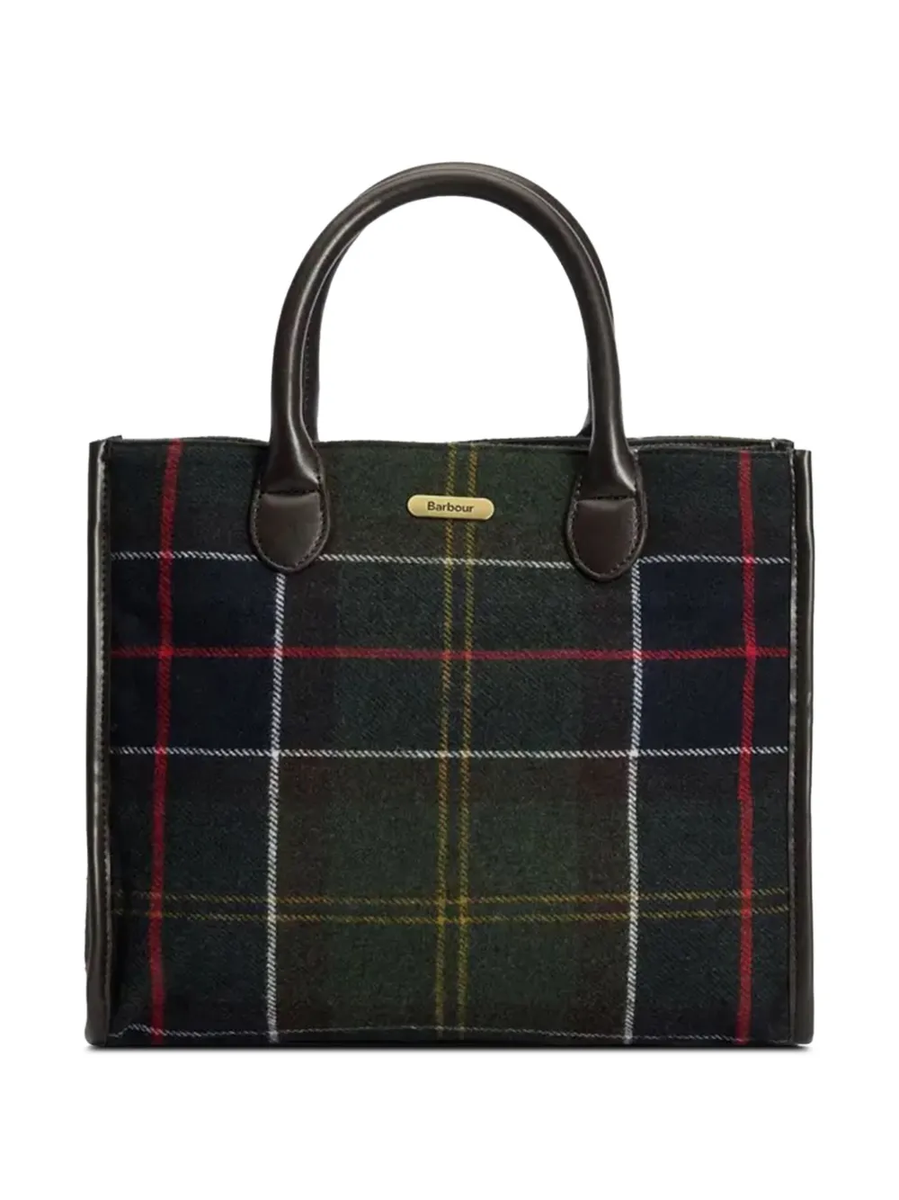 Barbour Barrhill tartan-check tote bag | Brown | Image 1