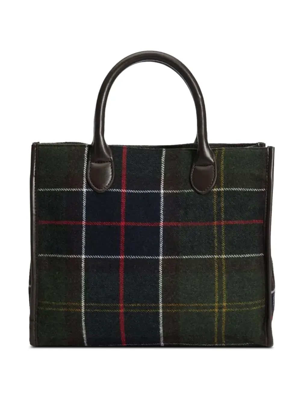 Barbour Barrhill shopper met tartan-ruit - Bruin