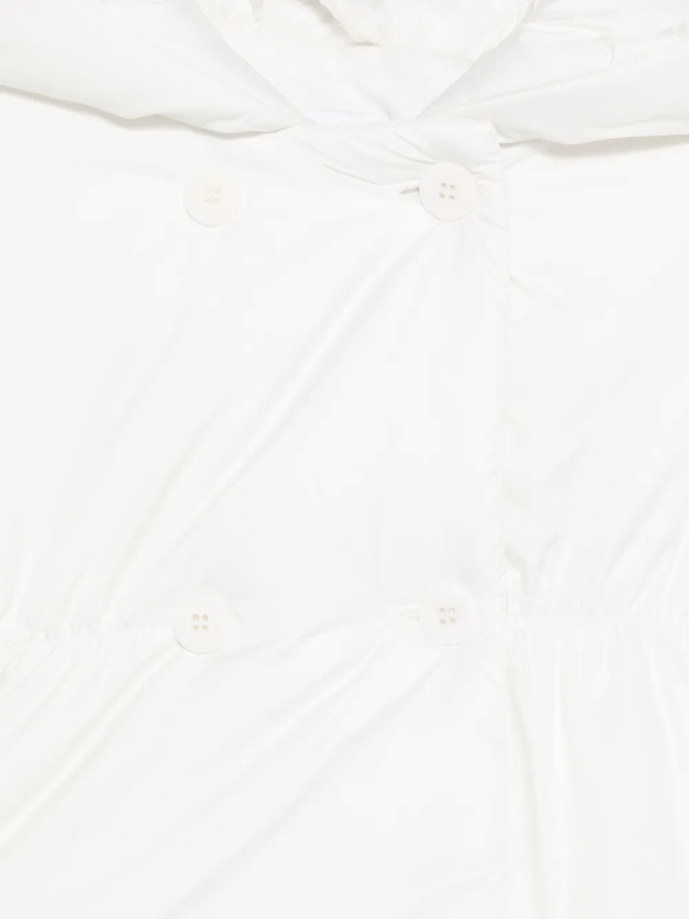 Il Gufo Donsjack met capuchon Wit