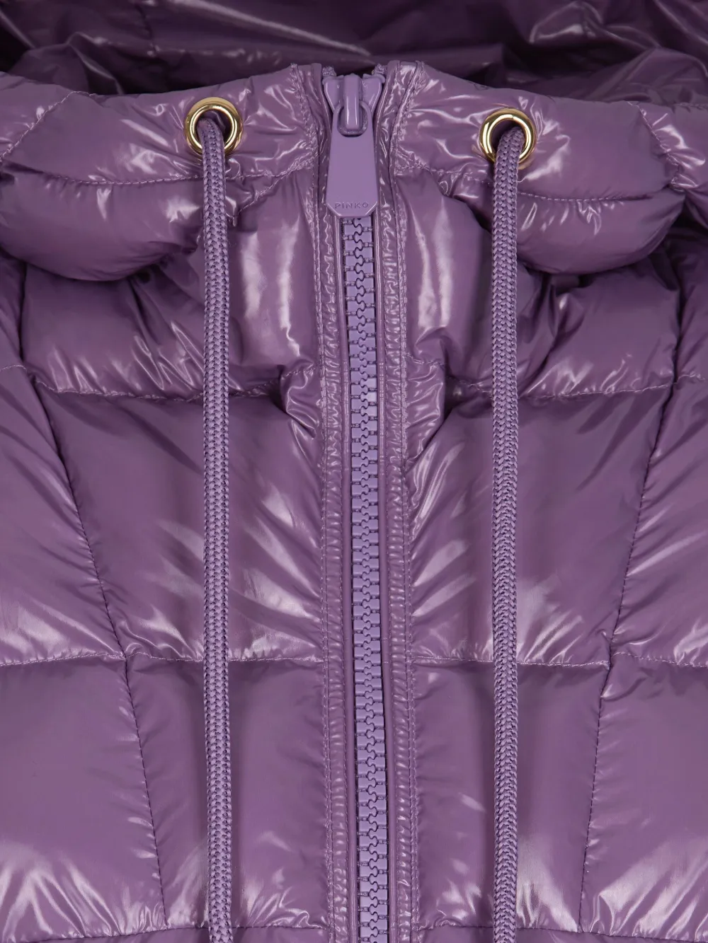 Pinko Piumino Caban Crystal Nylon Viola In Purple
