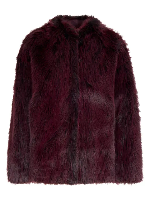 Patrizia Pepe single-breasted faux-fur coat