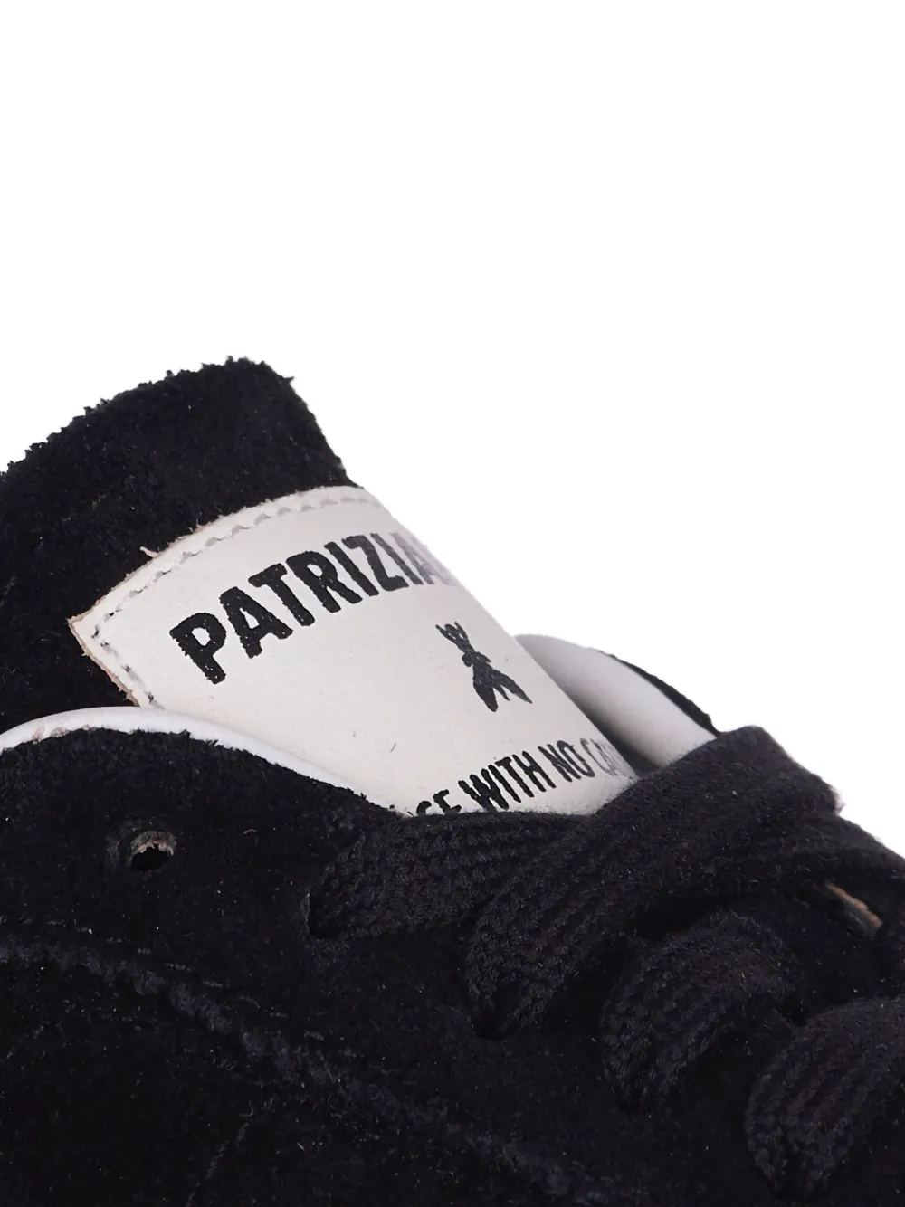 Patrizia Pepe Low-top suède leren sneakers Zwart