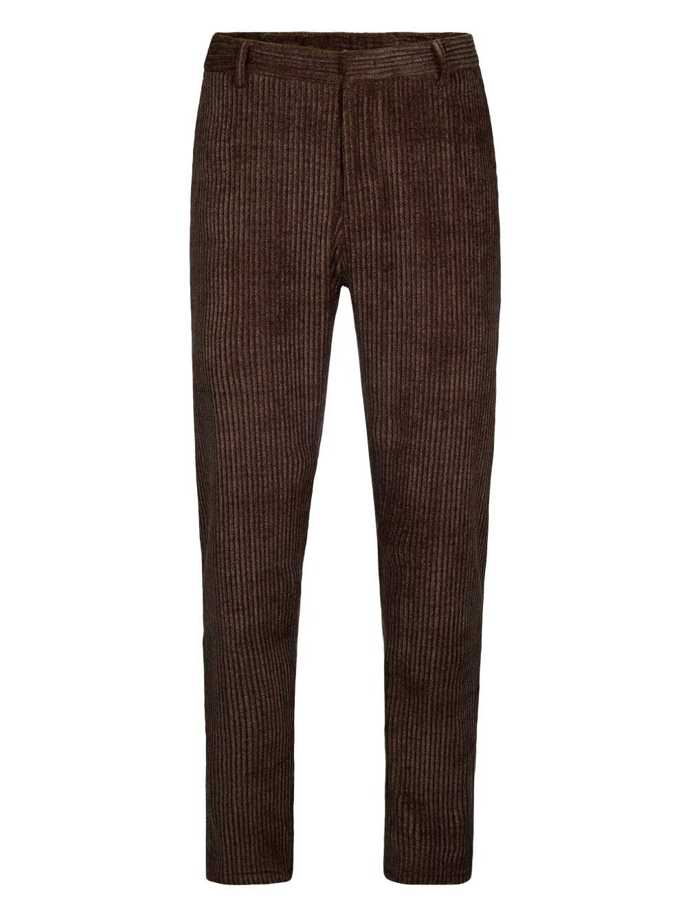 Emporio Armani corduroy herringbone trousers | Brown | Image 1