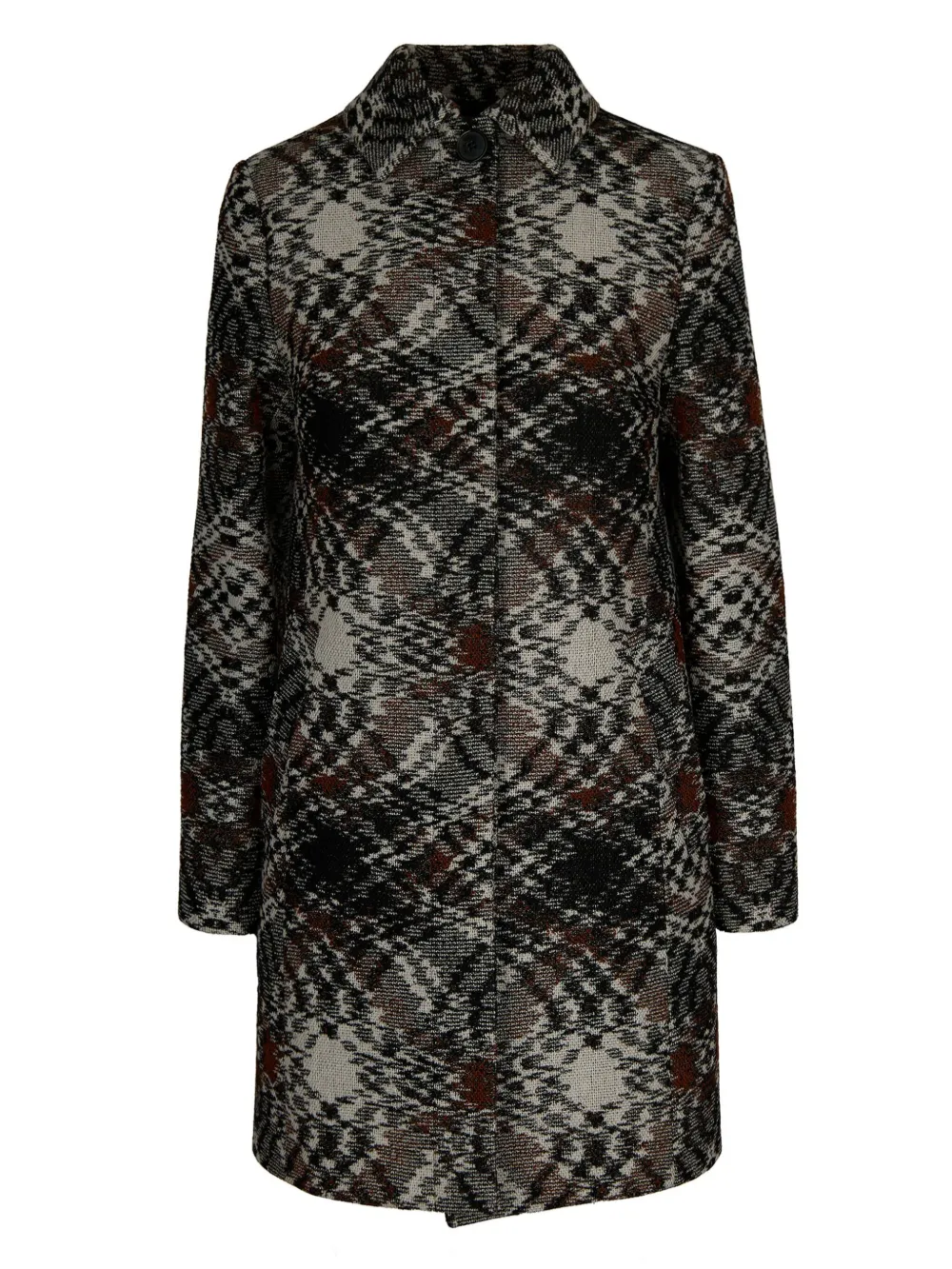 Missoni Patterned Button Coat In Multi