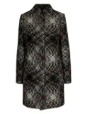 Missoni patterned button coat - Brown