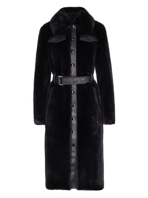 Patrizia Pepe belted faux-fur coat