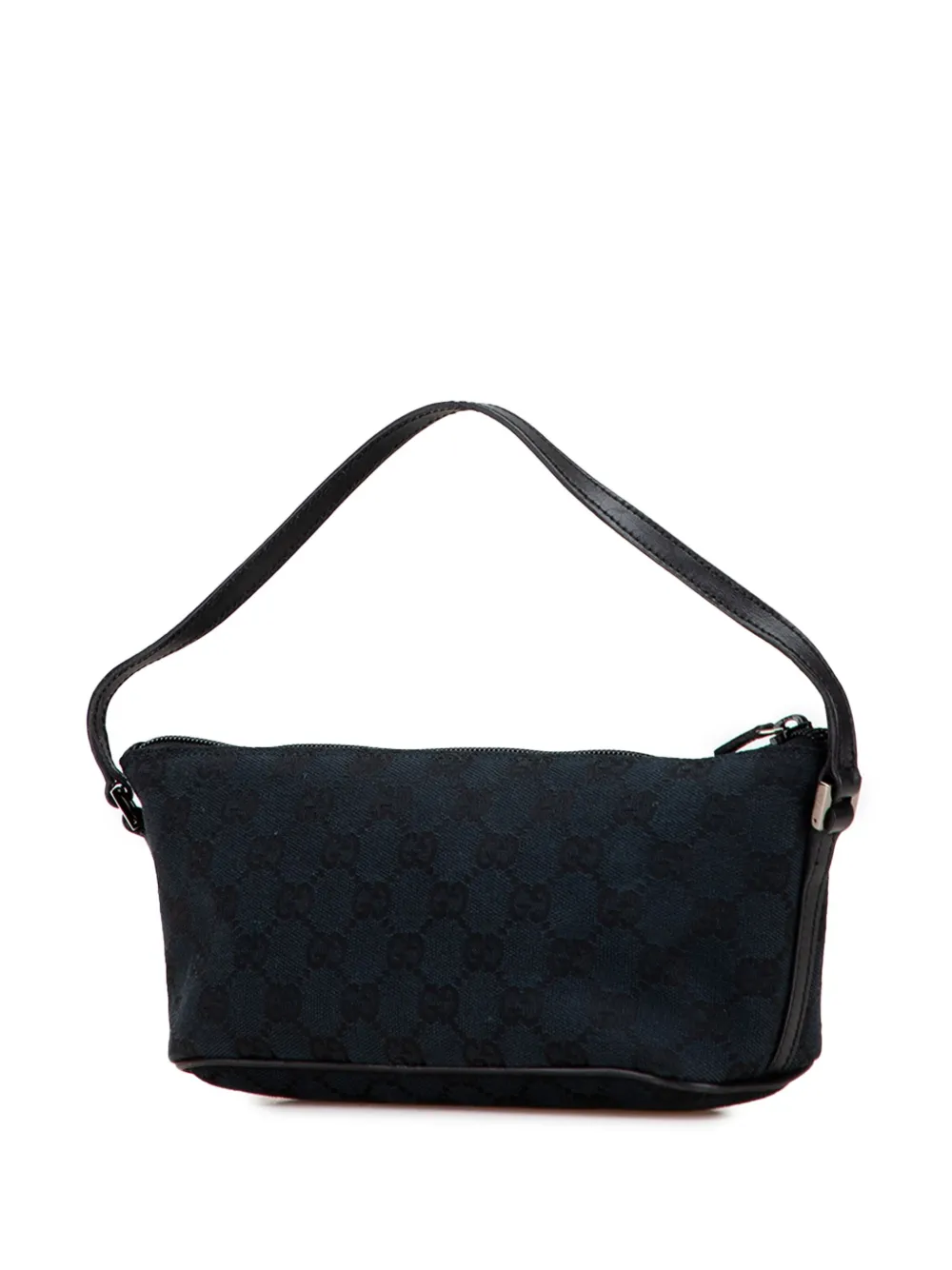 Pre-owned Gucci 2000-2015 Gg Canvas Boat Shoulder Bag In Blue