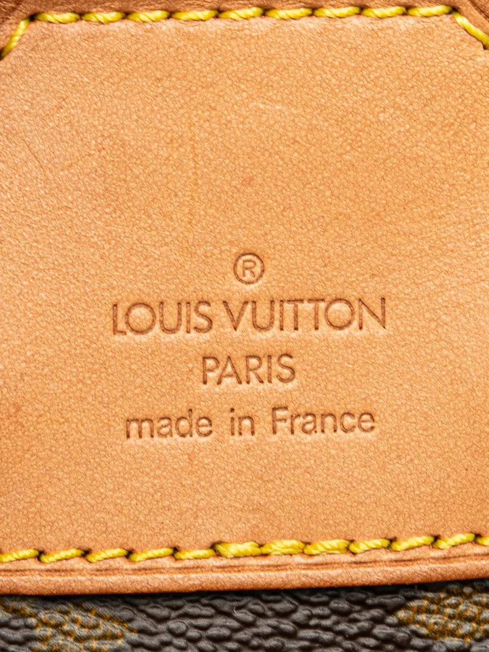 Pre-owned Louis Vuitton 1997 Monogram Montsouris Mm Backpack In Brown