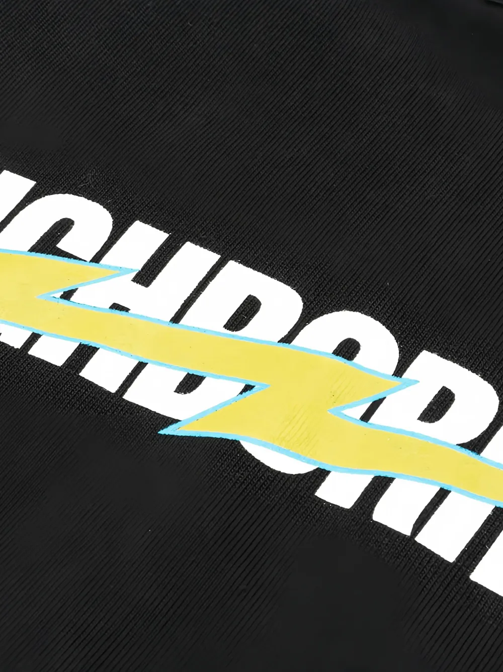 Neighborhood Hoodie met logoprint Zwart