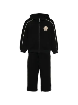 Moncler Enfant Hooded zip-up Tracksuit Set (set Of two) | Black