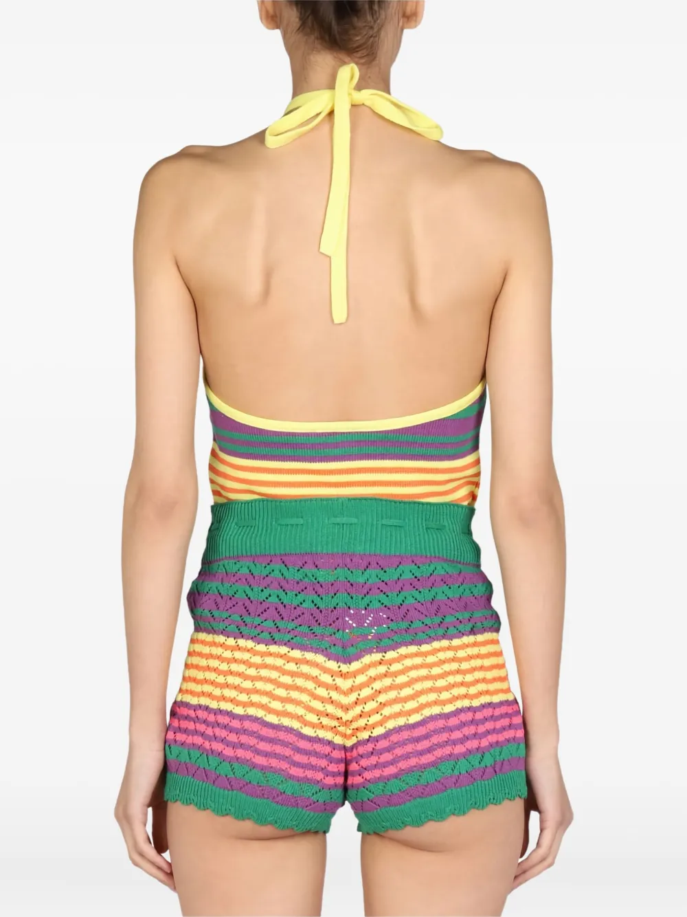 Gallo Gestreepte haltertop Geel