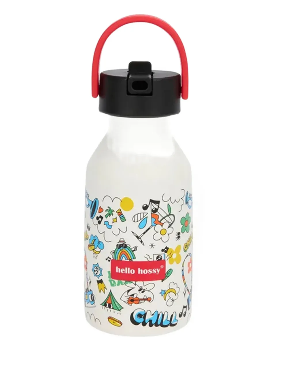 HELLY HANSEN KIDS Hello Hossy® graphic-print chill water bottle (350ml) | blanco | Image 1