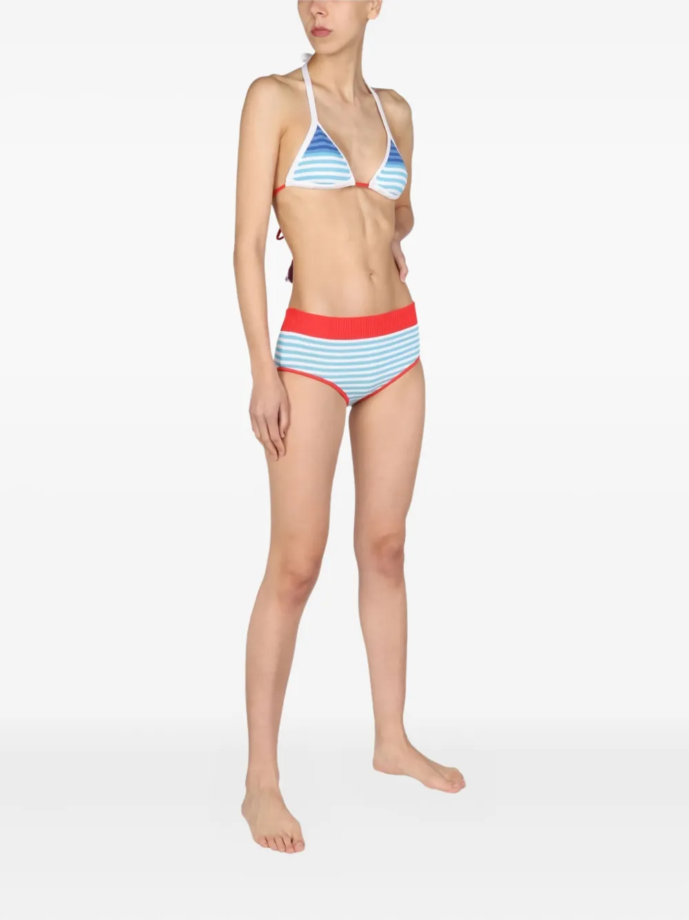 Gallo Striped Tassel-detail Beachwear In Multi