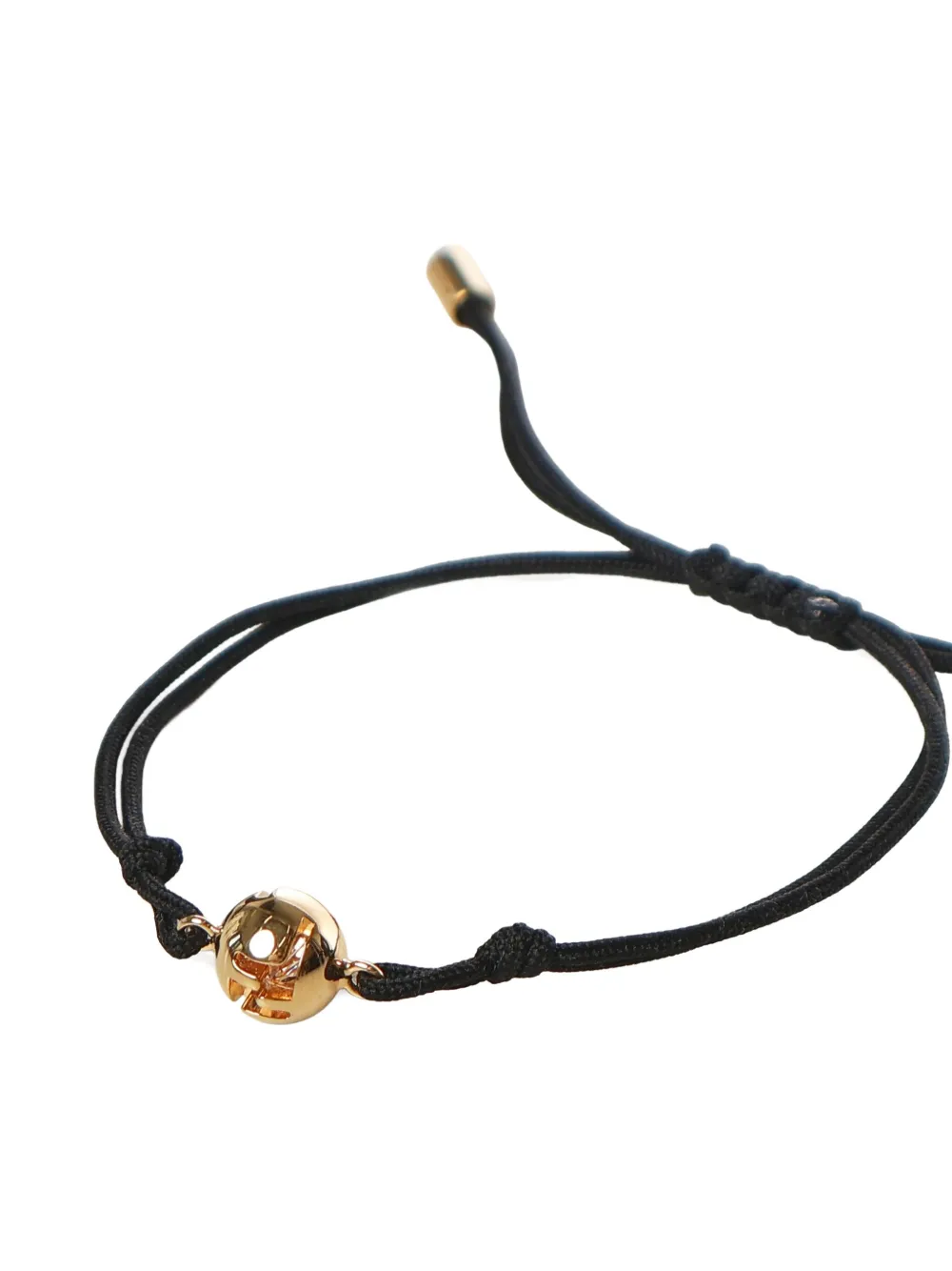 FENDI Sphera drawstring bracelet - Zwart