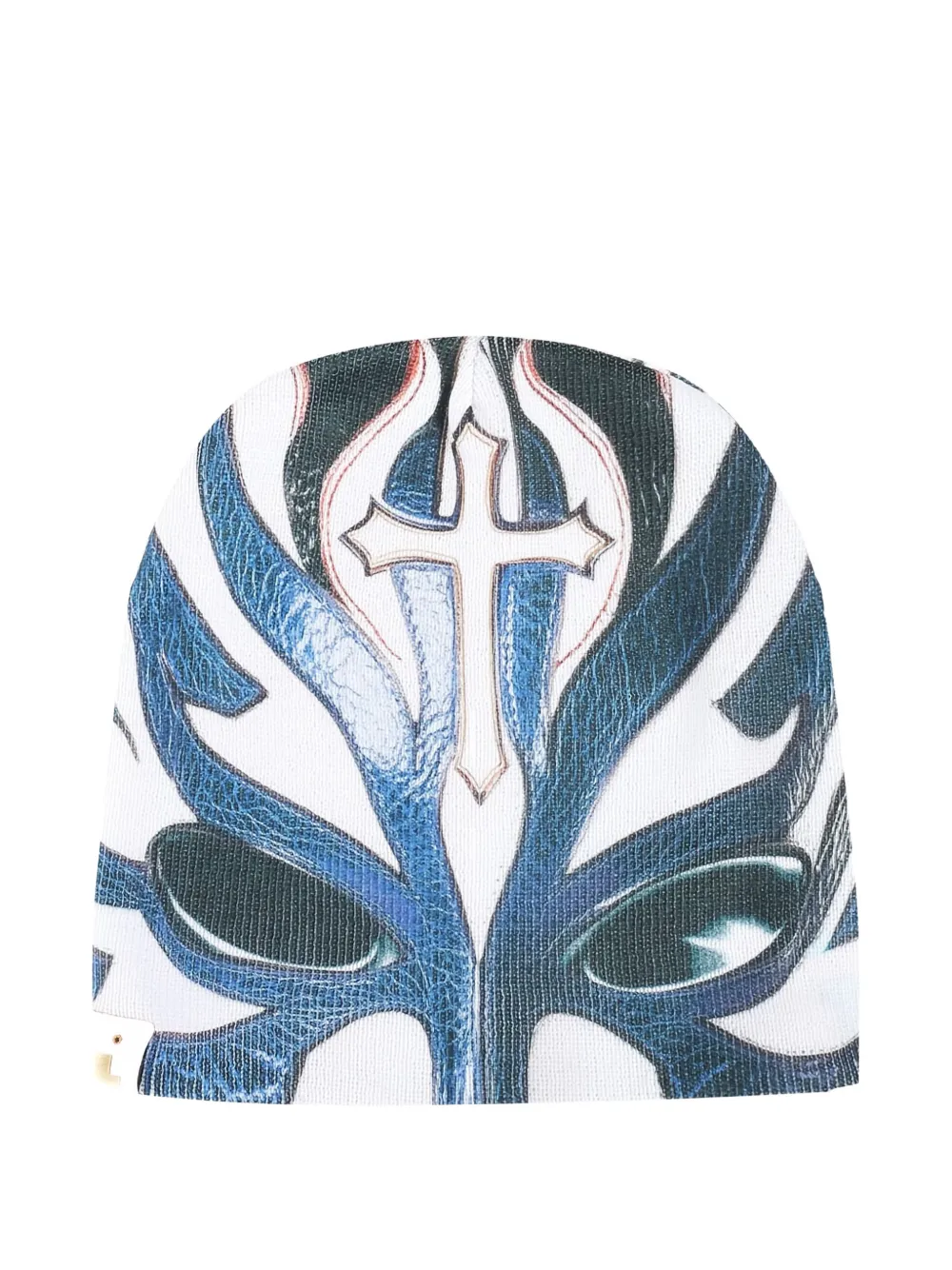 Pdf Channel Mask-print Beanie In Blue