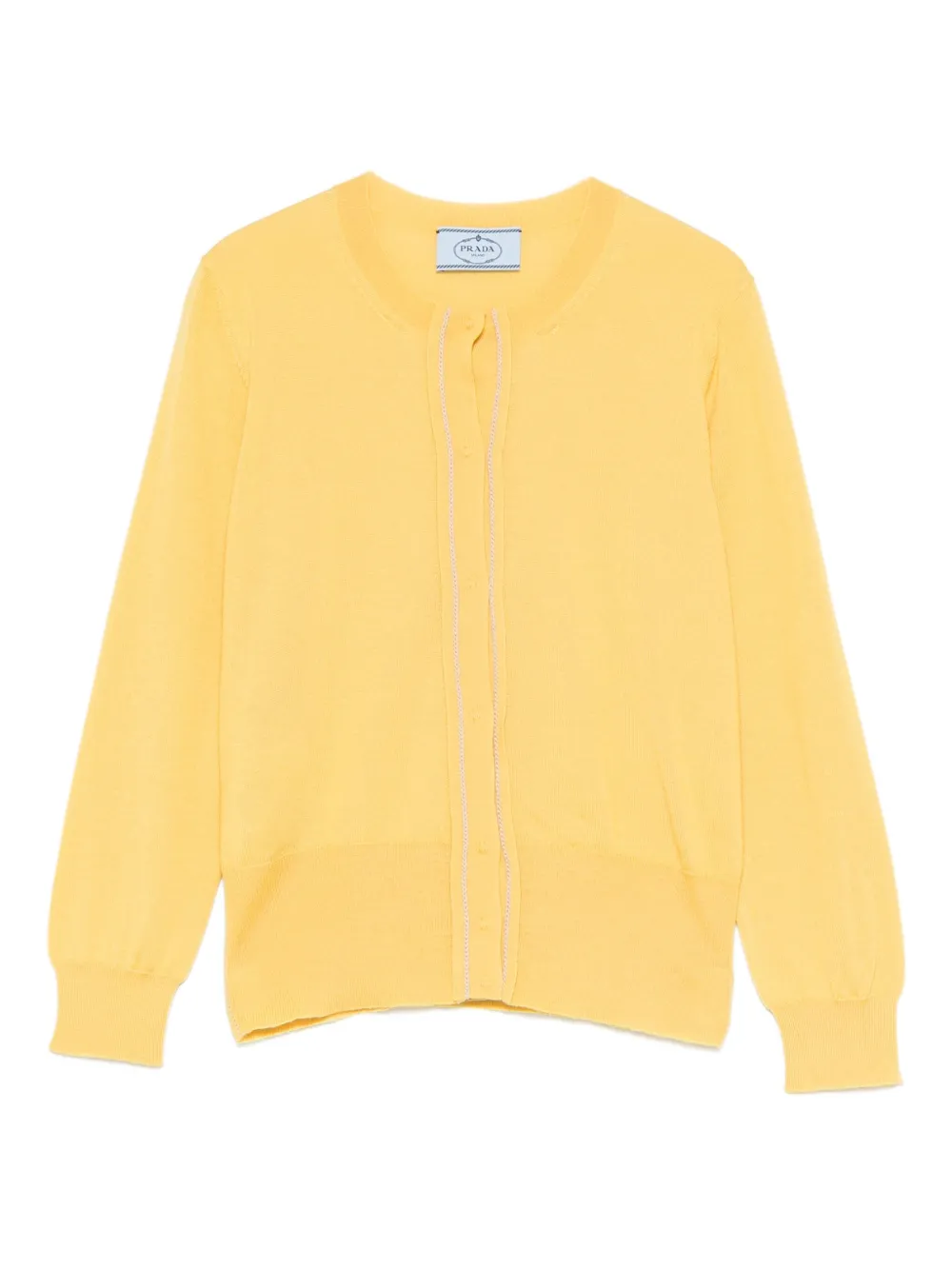 Prada long-sleeved cardigan | Yellow | Image 1