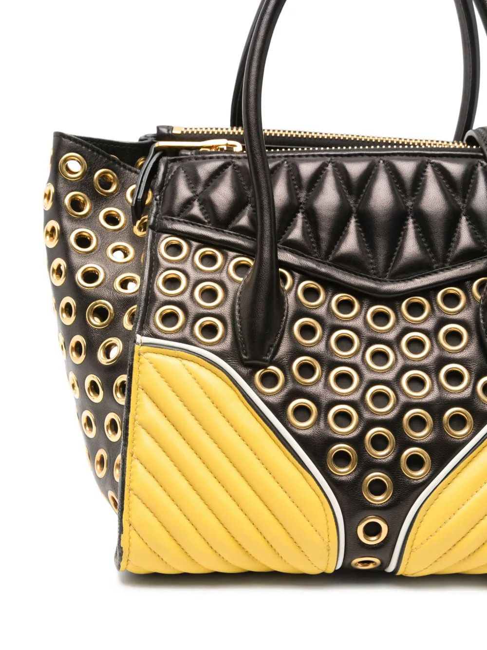 Miu Schoudertas met ritsdetails Zwart