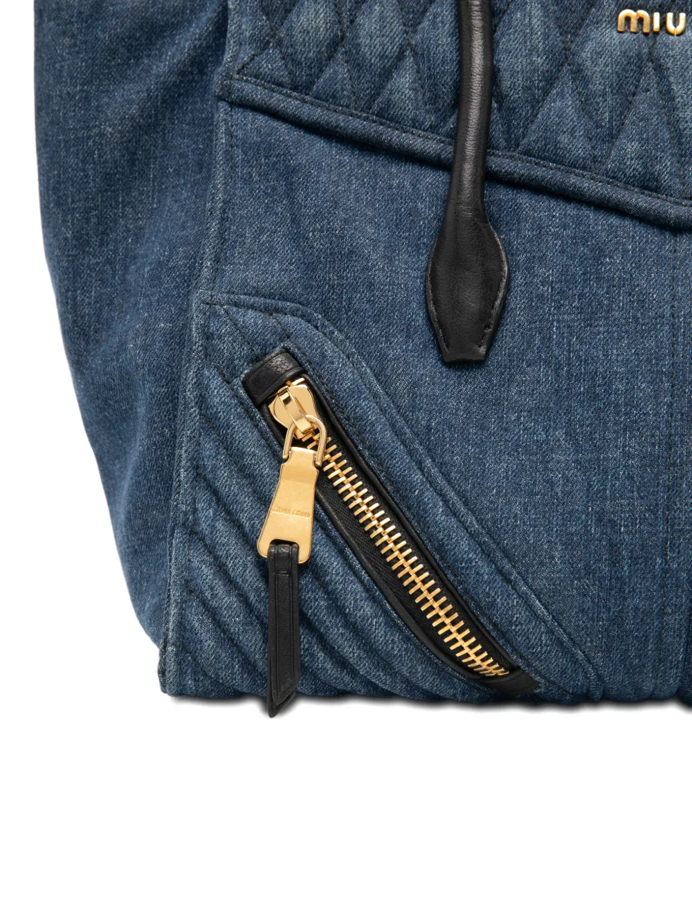 Miu Shopper met gewatteerd vlak Blauw