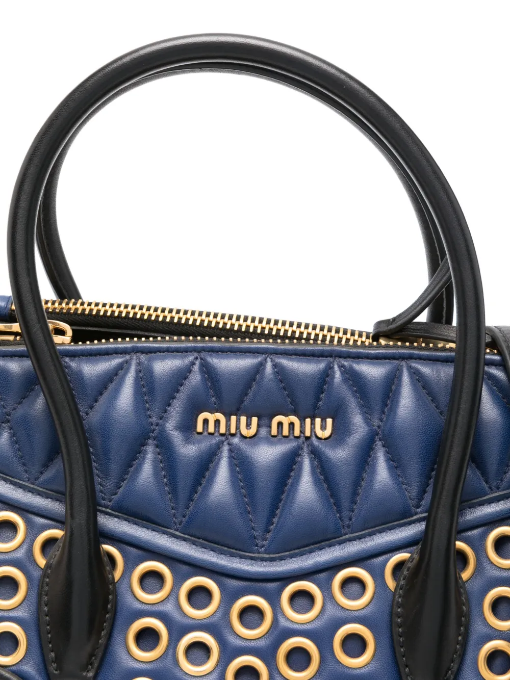 Miu Shopper met ringlets en vlakken Blauw