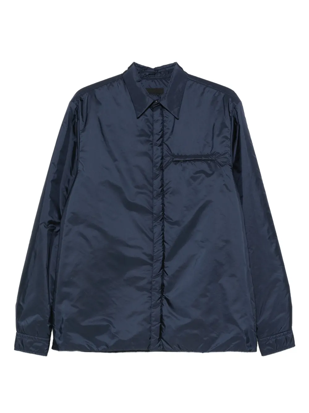 Prada Linea Rossa zip-pocket overshirt | Blue | Image 1