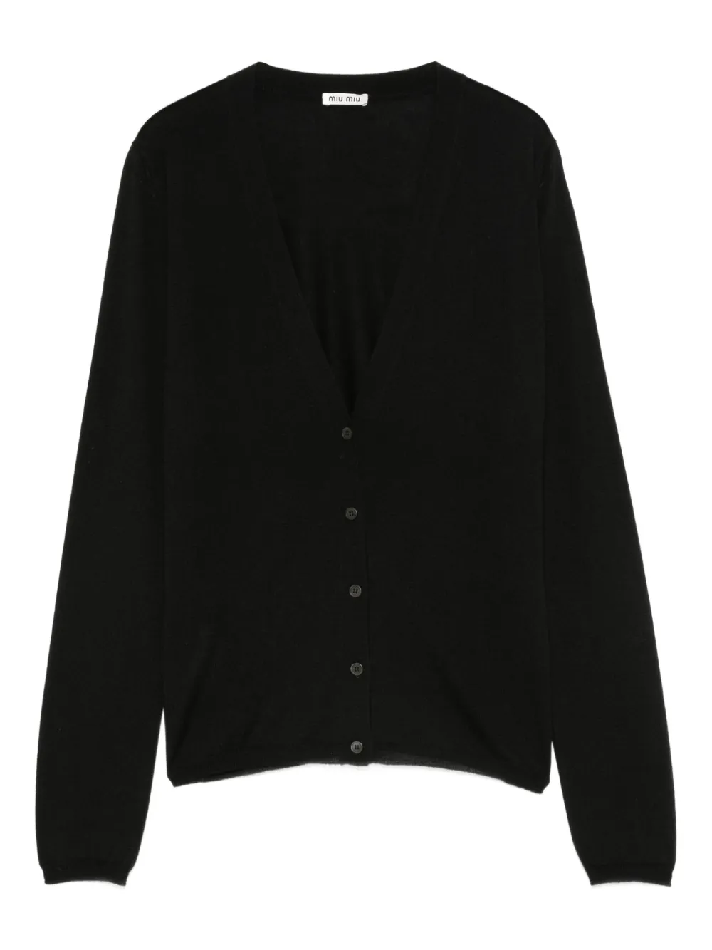 Miu Miu cárdigan con cuello en V | negro | Image 1