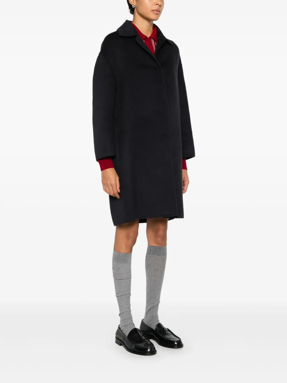 Prada Jas met enkele rij knopen Blauw