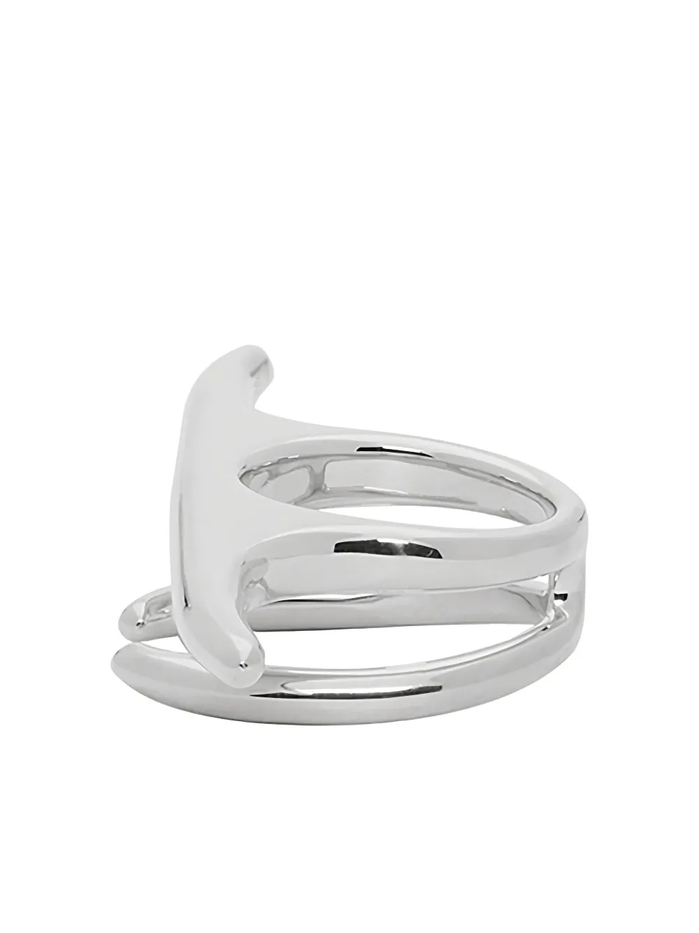 Ambush Liquid Multi-finger Ring In Gray