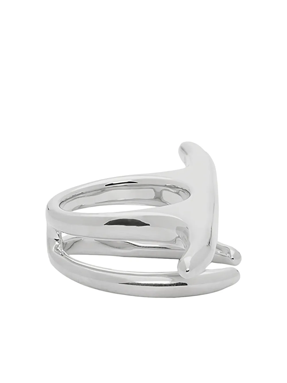 Ambush Liquid Multi-finger Ring In Gray