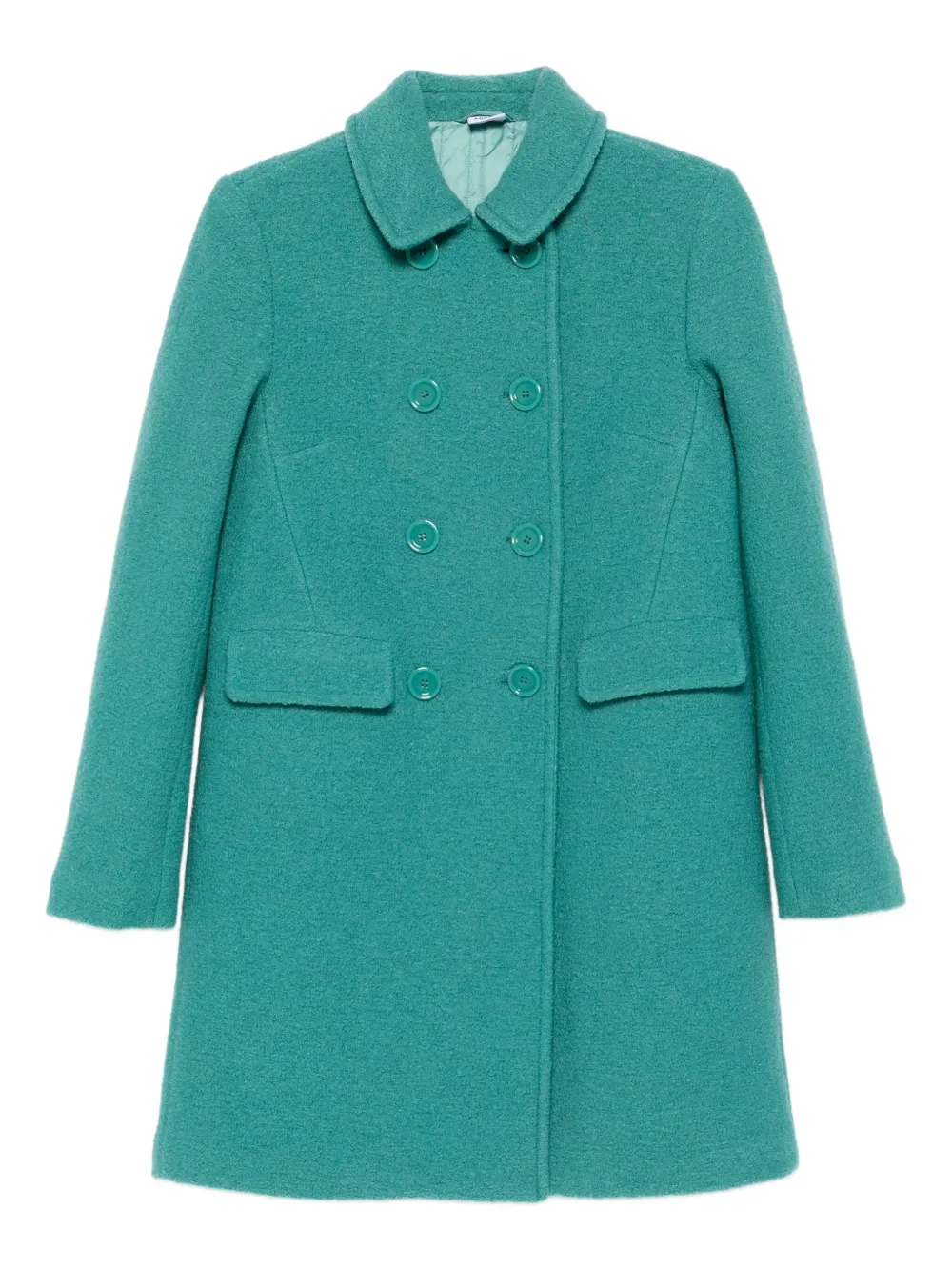 Aspesi Double-breasted Coat In Green