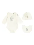Moncler Enfant peter-pan collar babygrow set (set of three) - White