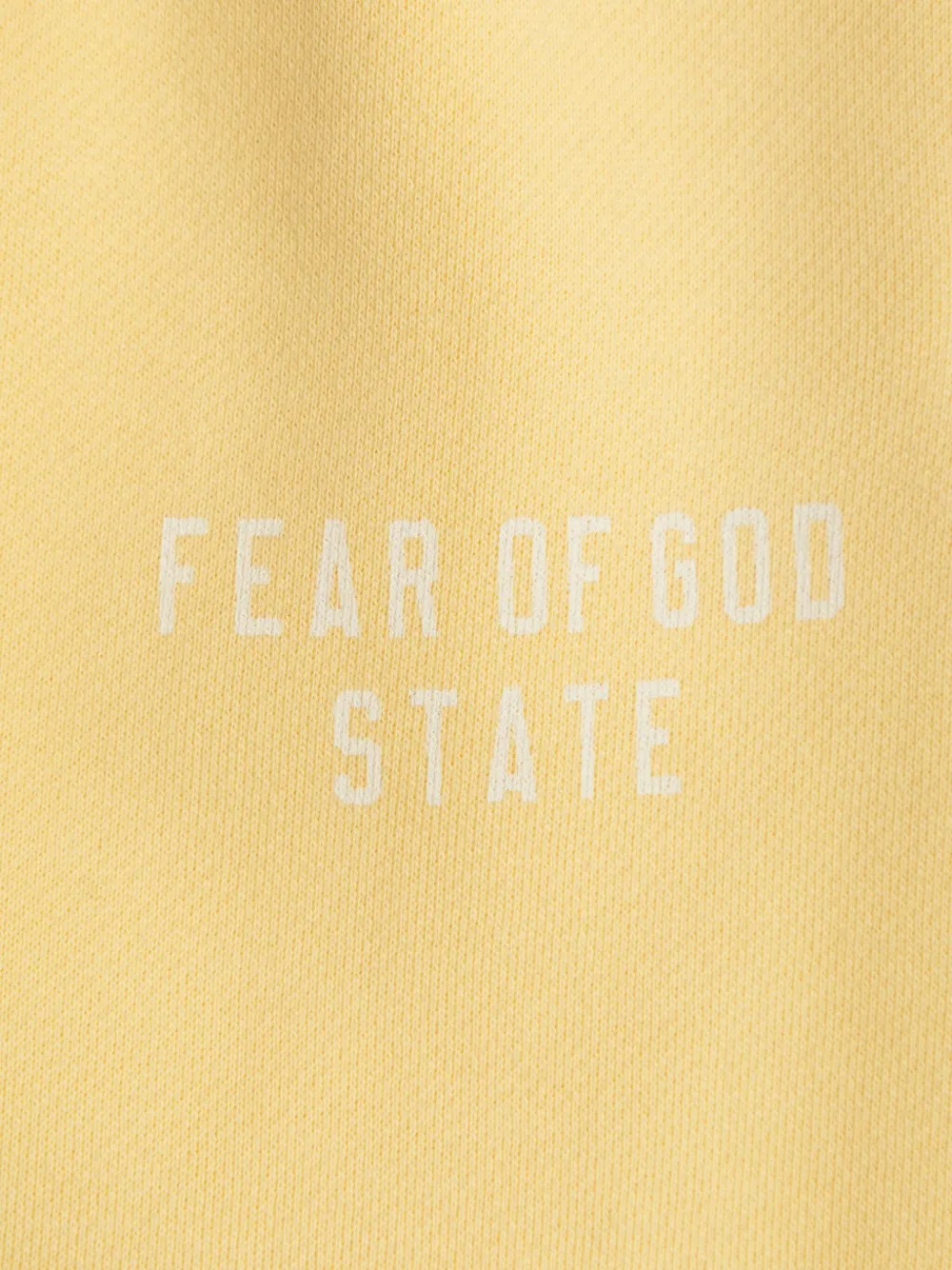 FEAR OF GOD ESSENTIALS KIDS Joggingbroek met elastische cuffs Geel