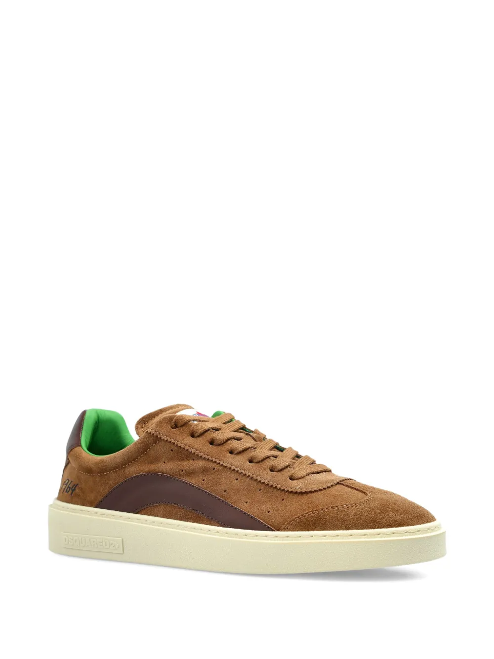 DSQUARED2 suede leather lace-up sneakers | Low-Tops | Image 2