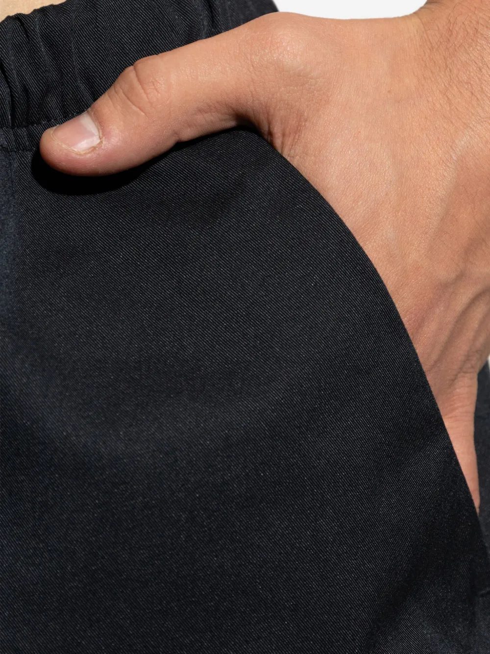 Essentials Drawstring-fastening Trousers In Black