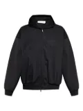 FEAR OF GOD ESSENTIALS logo-patch hooded jacket - Black