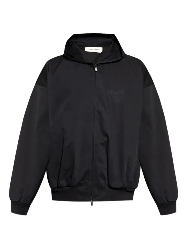 Hooded Jacket Fear Of God Black Jacket Adidas X Fear Of God