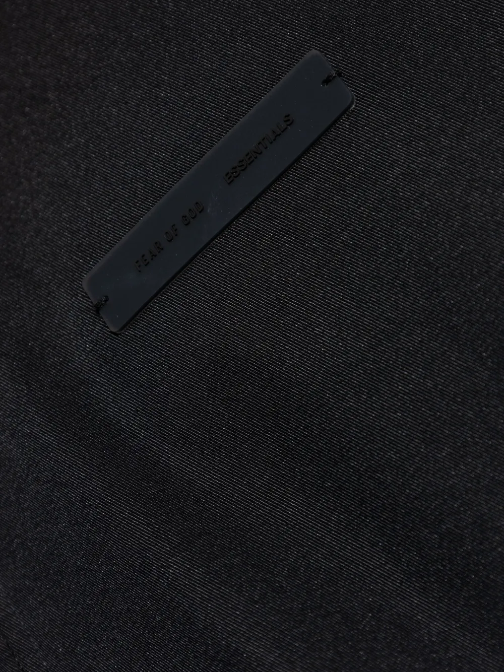 Essentials Logo-patch Hooded Jacket In Black