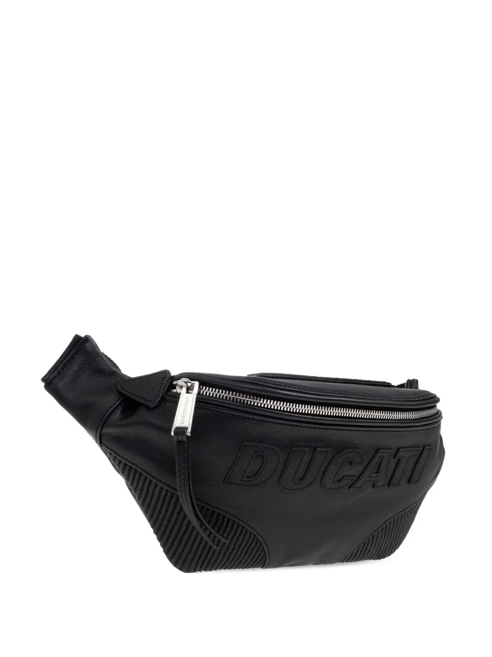 DSQUARED2 x Ducati embossed zip belt bag | Black | Image 1