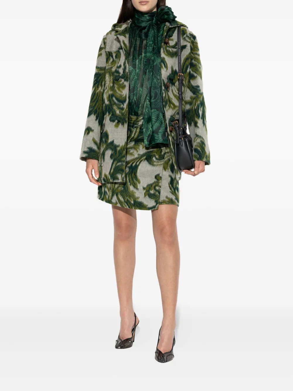 ETRO Shirt met paisley-print - Groen
