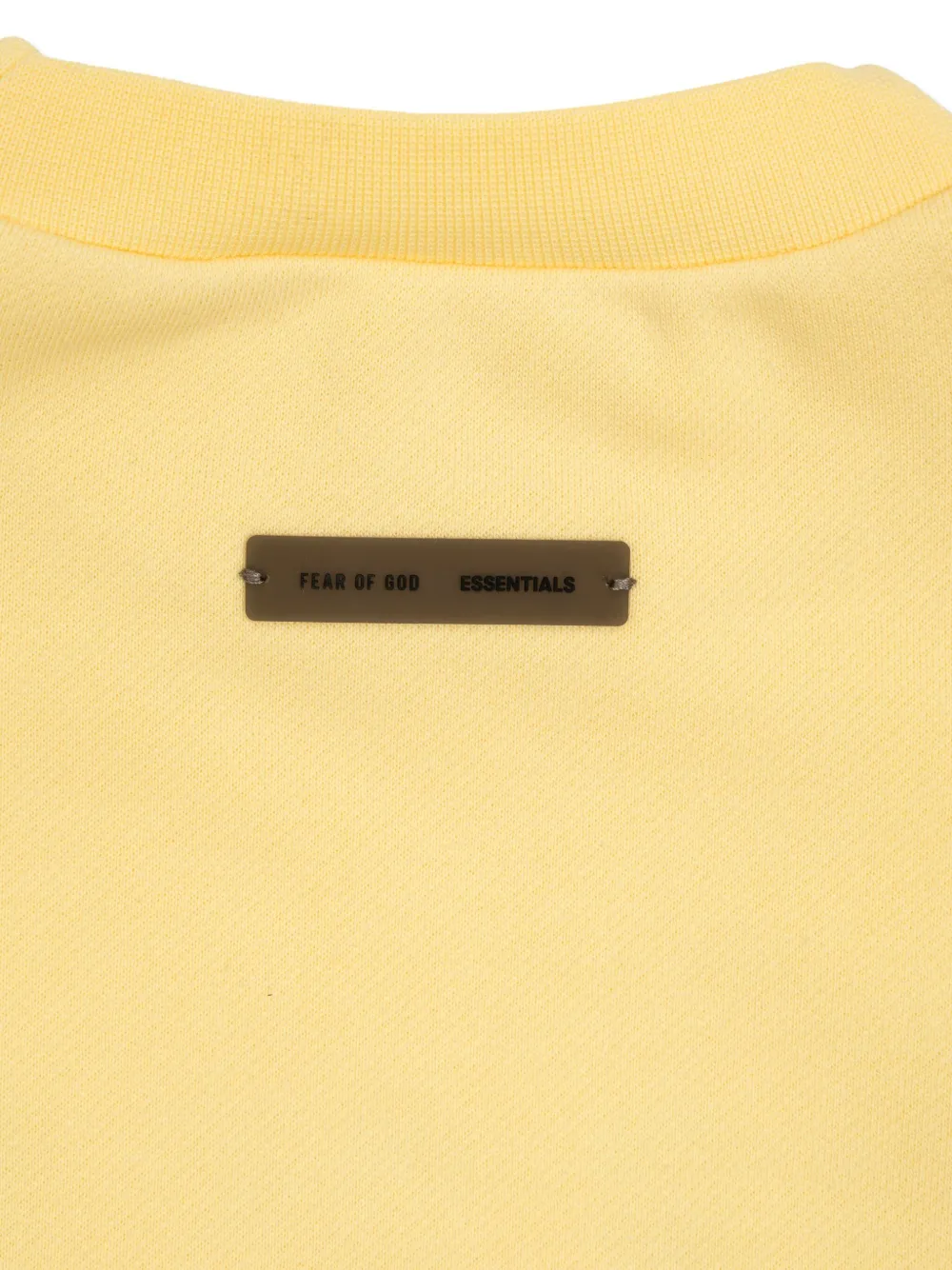 Essentials Embroidered-logo Sweatshirt In Yellow