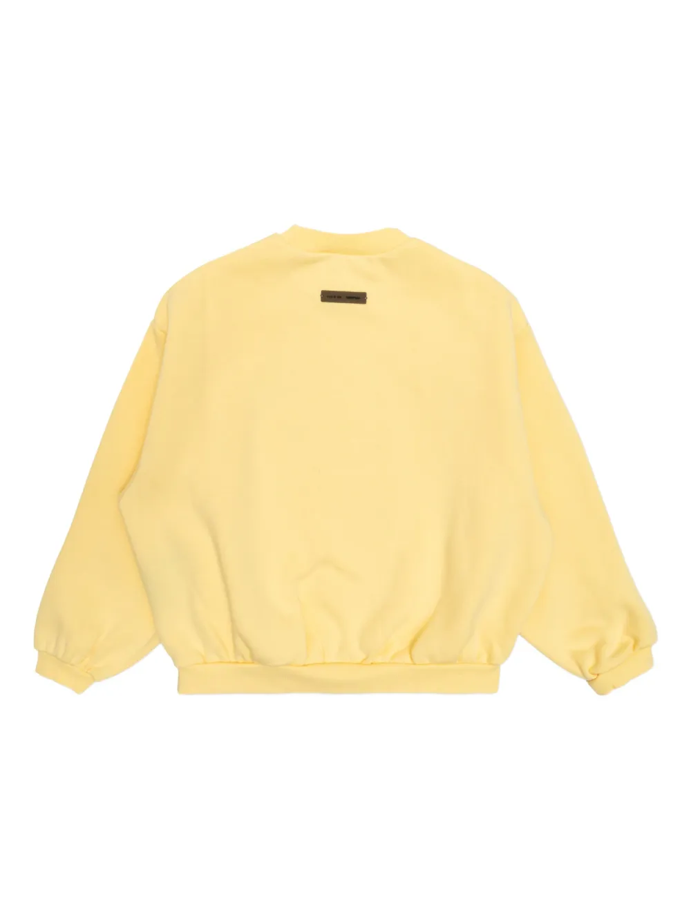 Essentials Embroidered-logo Sweatshirt In Yellow