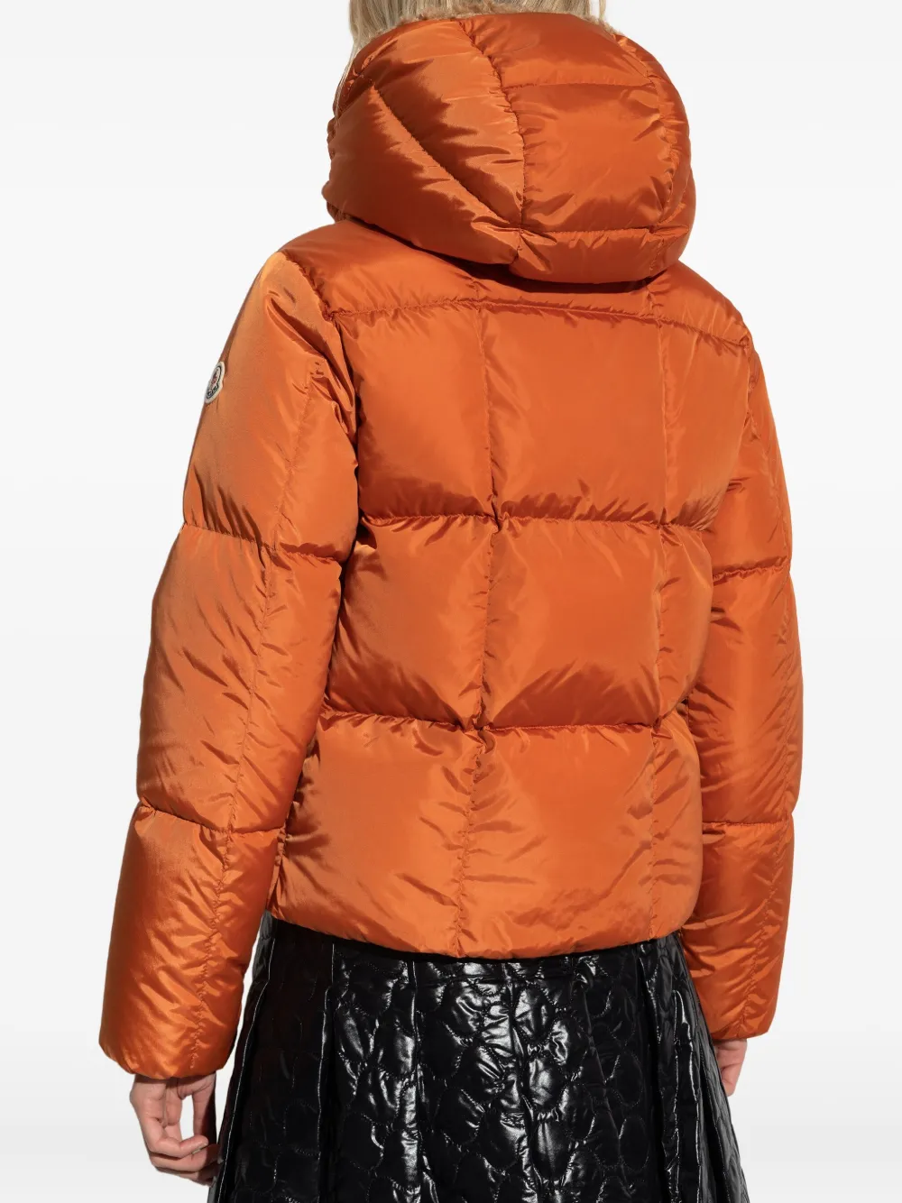Moncler Castelnou Quilted Jacket In Orange