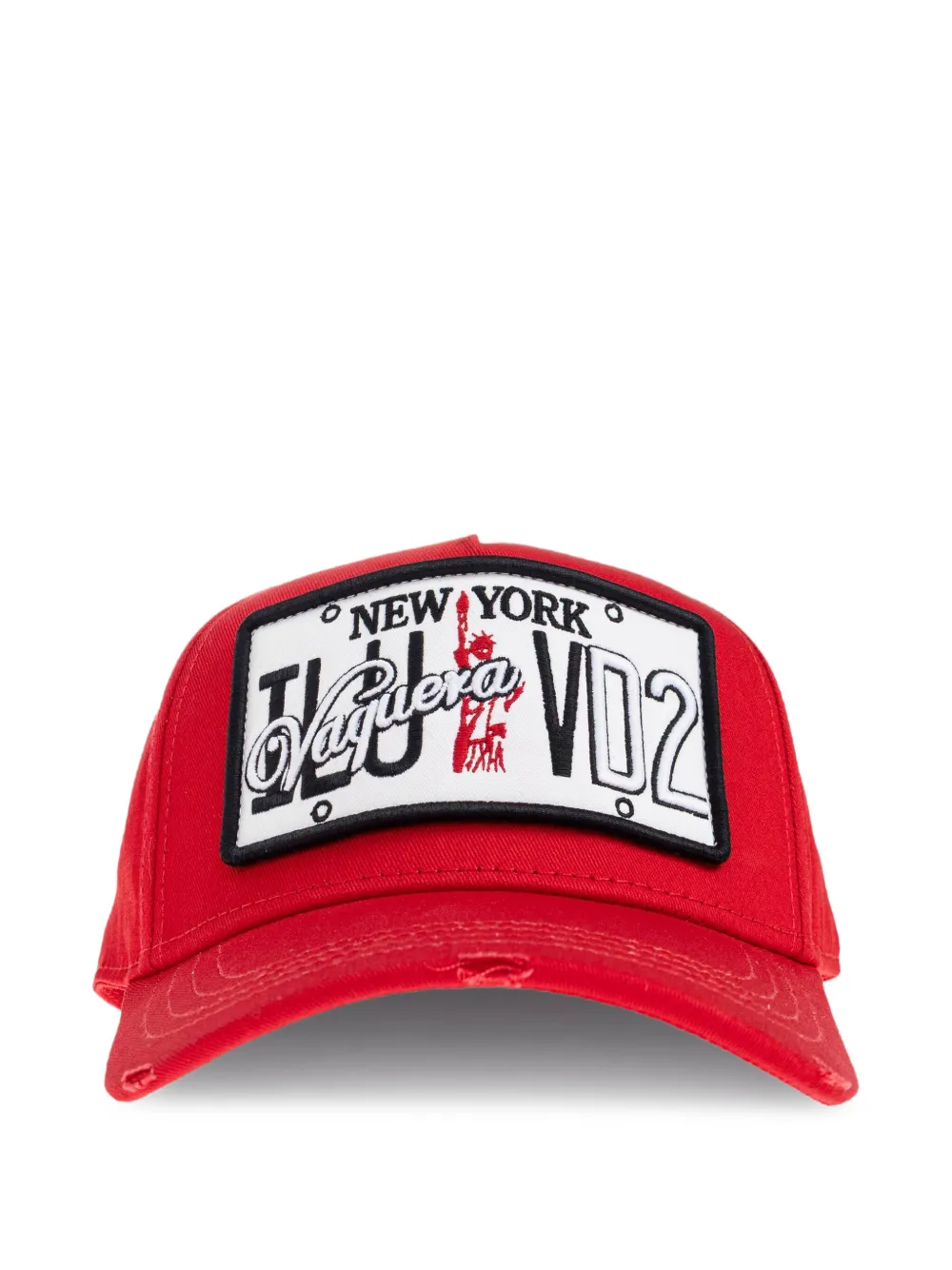 DSQUARED2 logo-patch cap | Red | Image 1