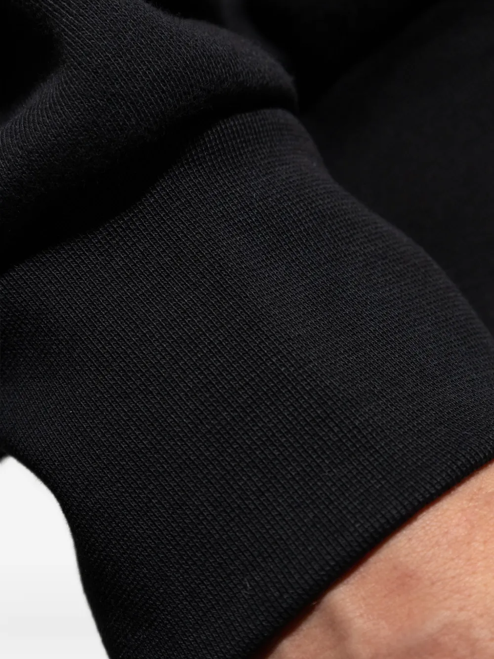 Essentials Logo-print Cotton Sweatshirt In Black