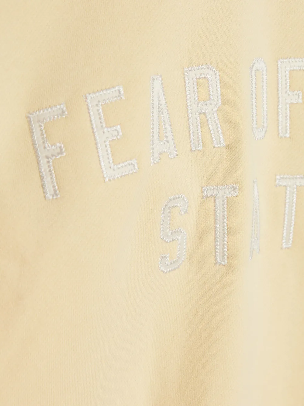 Essentials Embroidered-logo Hoodie In Neutral