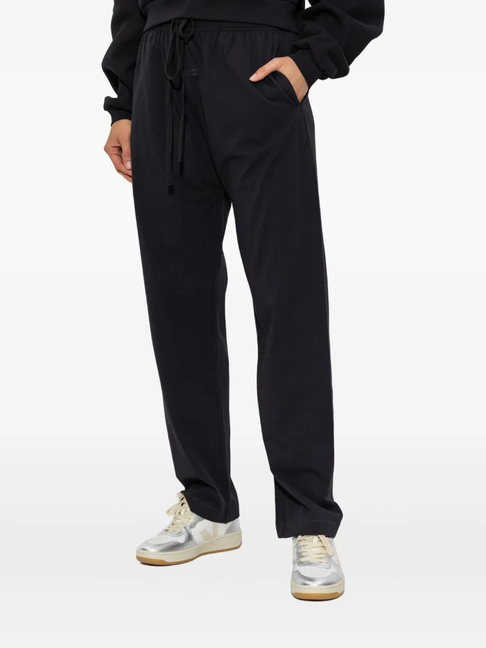 Essentials Logo-banded Track Pants In Black
